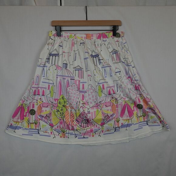 G Essentials Skirt Womens Size 10 City/Fashion Print Preppy Coquette Feminine - Picture 3 of 12